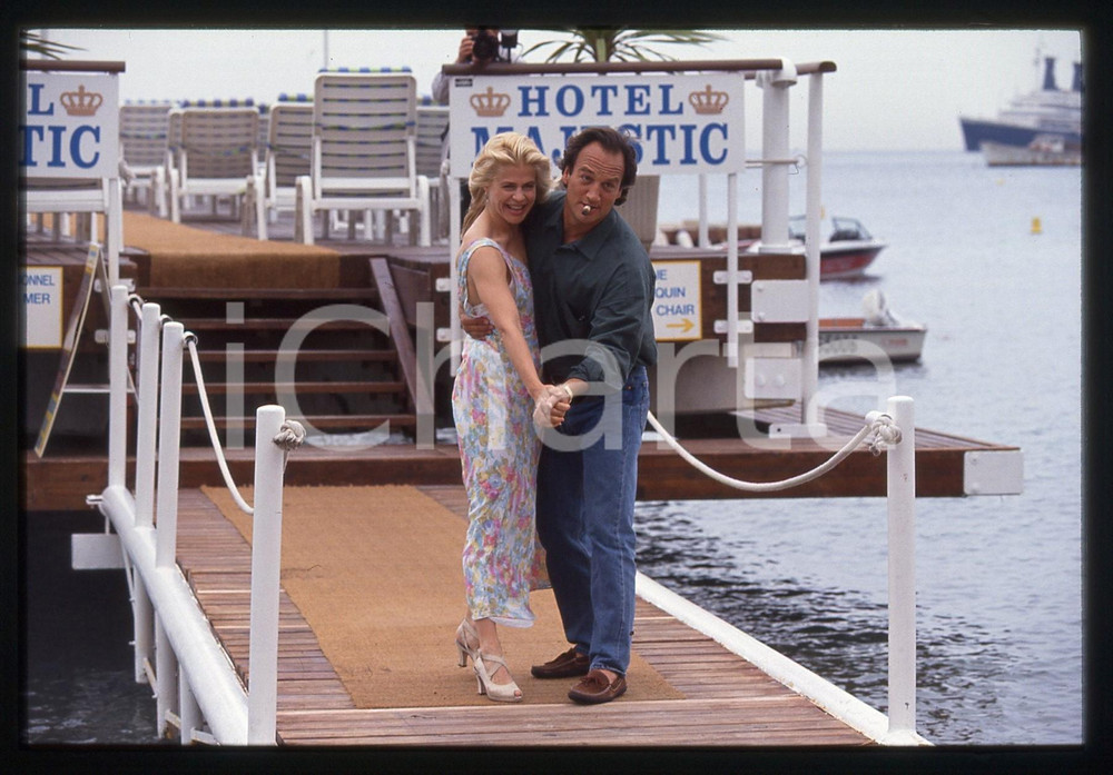 35mm vintage slide* 1994 FESTIVAL CANNES - Linda HAMILTON e Jim BELUSHI (33)