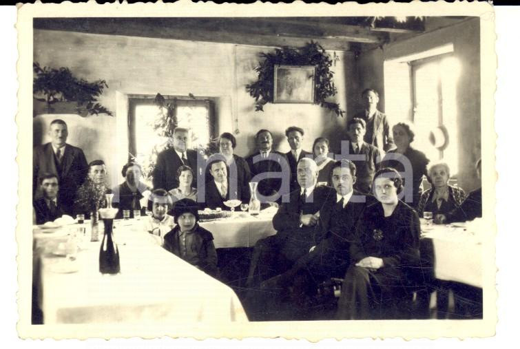 Fotografia d epoca originale 1932 MORBEGNO SO Un pranzo di matrimonio Fotografia VINTAGE 9x6 cm 1