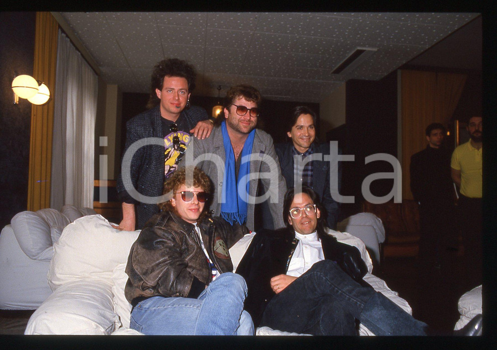 35mm vintage slide* 1988 SANREMO Joseph WILLIAMS Steve LUKATER dei TOTO (6)