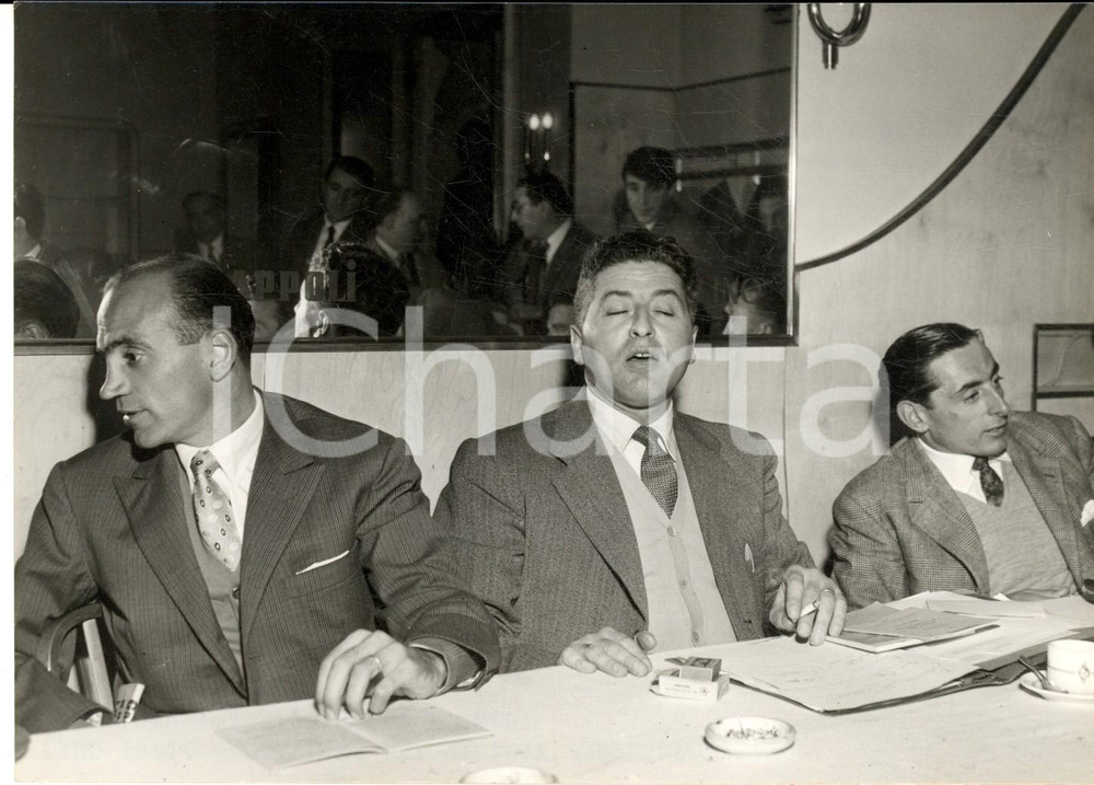 1954 MILANO Convegno ciclisti - Fiorenzo MAGNI Cino CINELLI Fausto COPPI