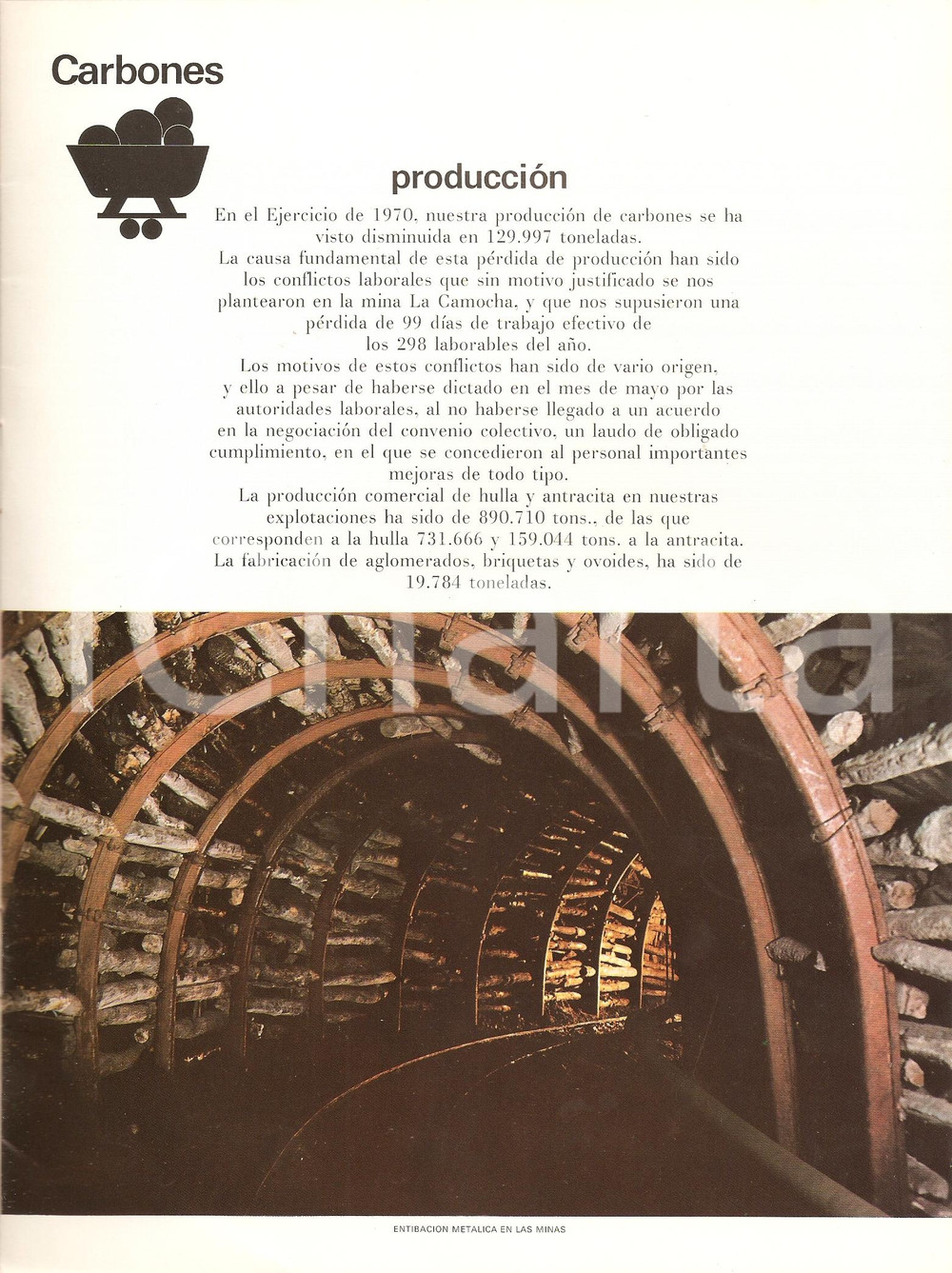 Libro, pubblicazione d'epoca 1970 ESPANA - MSP Minero siderurgica de PONFERRADA Pubblicazione per azionisti 1