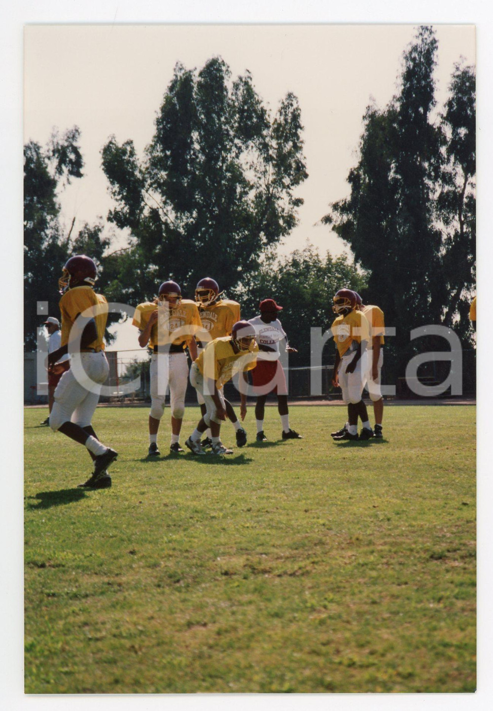 1990 GLENDALE - FOOTBALL Workout of GLENDALE College team *Foto 10x15 cm (68)