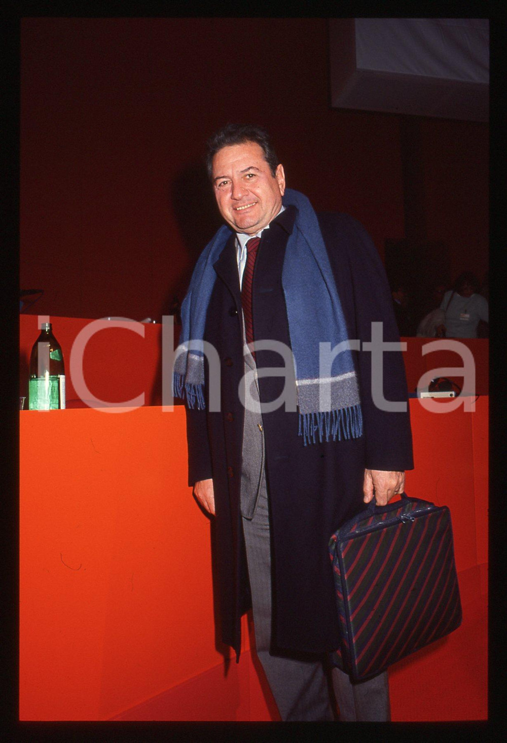 35mm vintage slide* 1991 RIMINI Adalberto MINUCCI al XX congresso PCI (6)