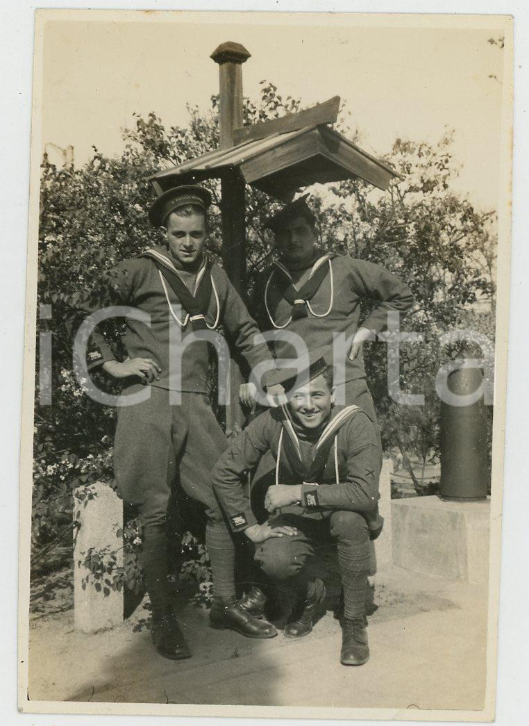 1935 ca CINA TIENTSIN Leoni di SAN MARCO - Libera uscita (4) *Foto Fotografia d'epoca. GOOD/buono Lievi smussature angolari Formato: 9x6 originale e autentica 1