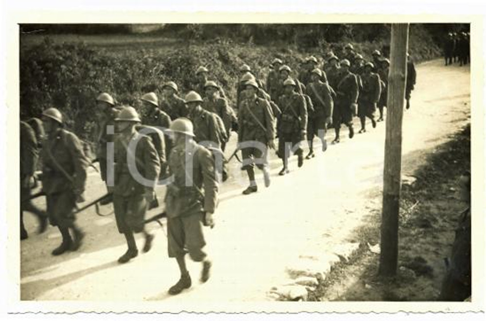 1941 WW2 ISTRIA - SISSANO 412° bis Battaglione Costiero in marcia I° annuale (3)