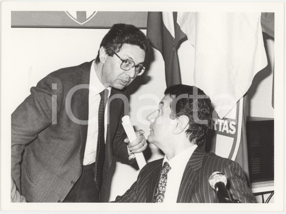 Fotografia d epoca originale 1985 ca DEMOCRAZIA CRISTIANA  MILANO Roberto MAZZOTTA  Foto 1