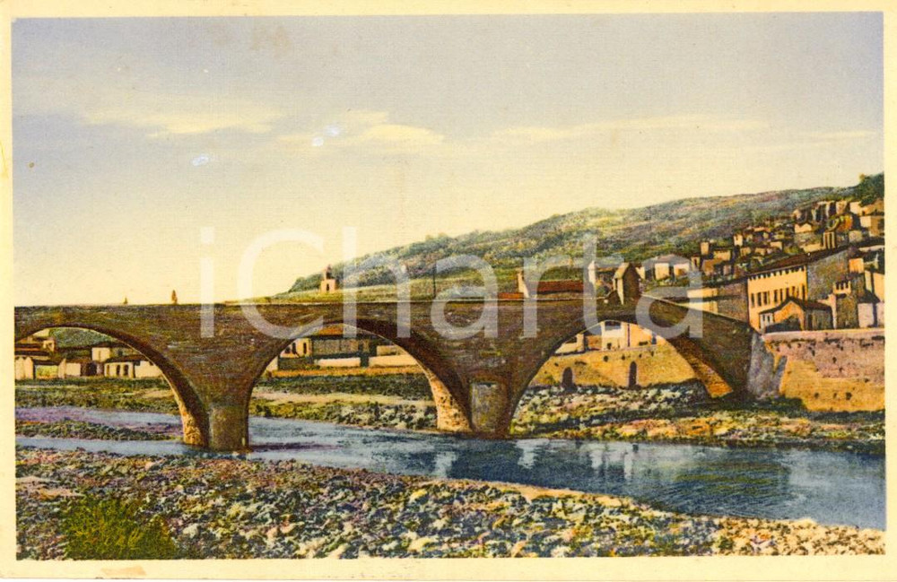 Cartolina originale da collezione 1940 ca TAGGIA (IM) Ponte romano sul torrente ARGENTINA *Cartolina FP NV 1