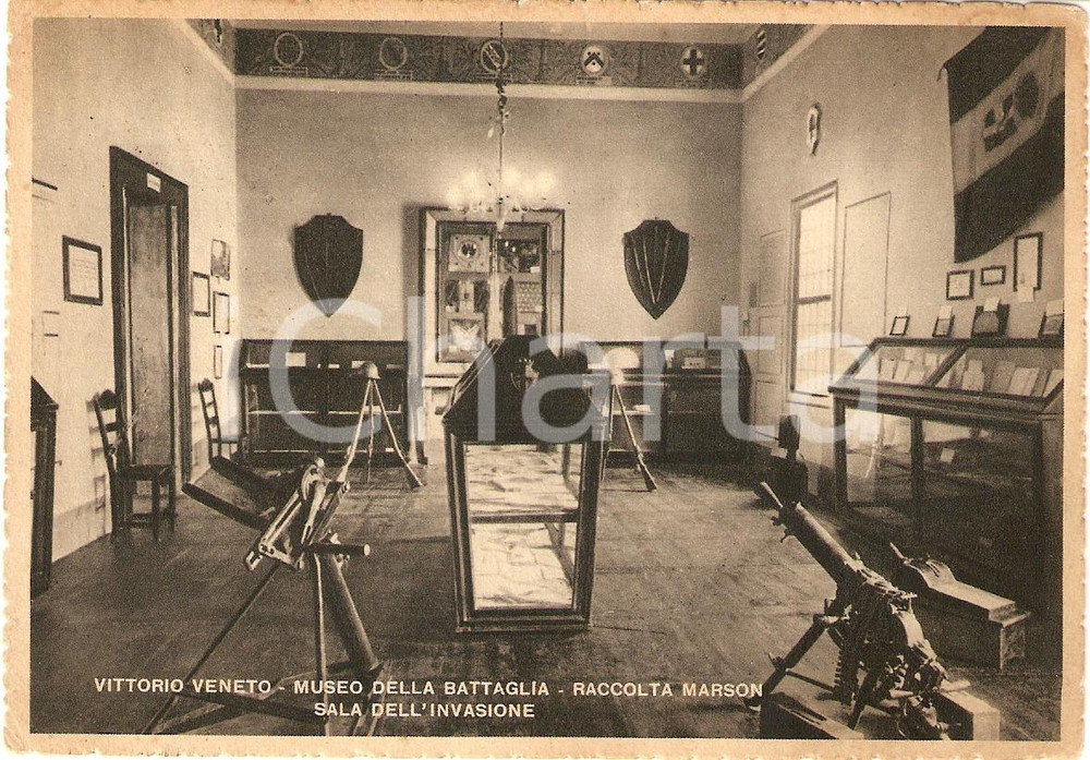 Cartolina originale da collezione 1939 VITTORIO VENETO (TV) Museo della Battaglia RACCOLTA MARSON *Cartolina FG VG 1