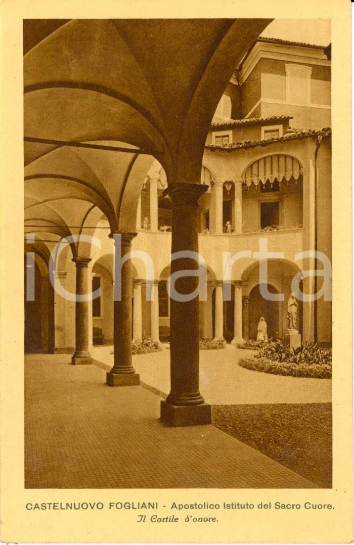Cartolina originale da collezione 1930 ca ALSENO PC Istituto SACRO CUORE a CASTENUOVO FOGLIANI DANNEGGIATA 1