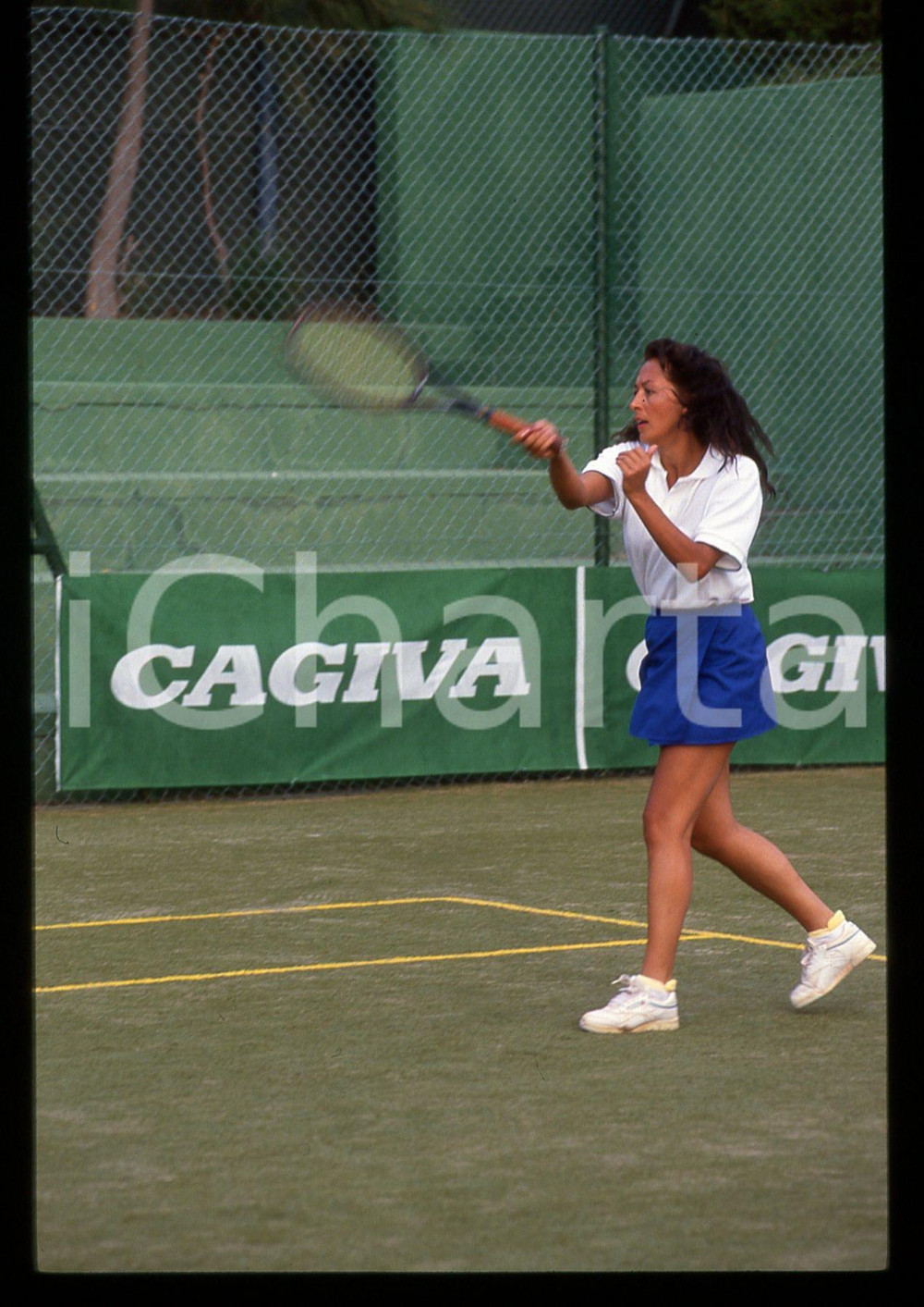 35mm vintage slide* 1995 ca SARDEGNA - Carmen LASORELLA gioca a tennis 12