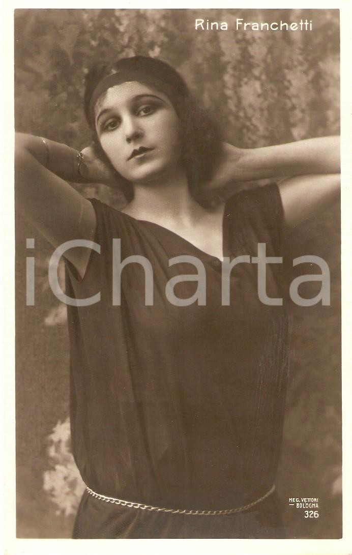 Cartolina originale da collezione 1935 ca CINEMA Attrice Rina FRANCHETTI Ritratto *Cartolina FP NV 1