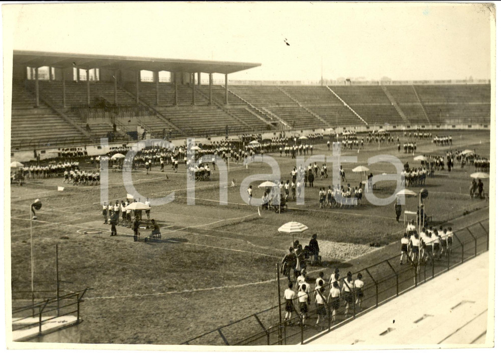 Fotografia d epoca originale 1930 circa ROMA Squadre in gara per il CONCORSO DUX Fotografia 1