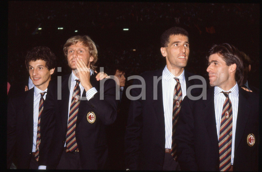35mm vintage slide* 1988 MILANO Mauro TASSOTTI Angelo COLOMBO Alberigo EVANI (2)