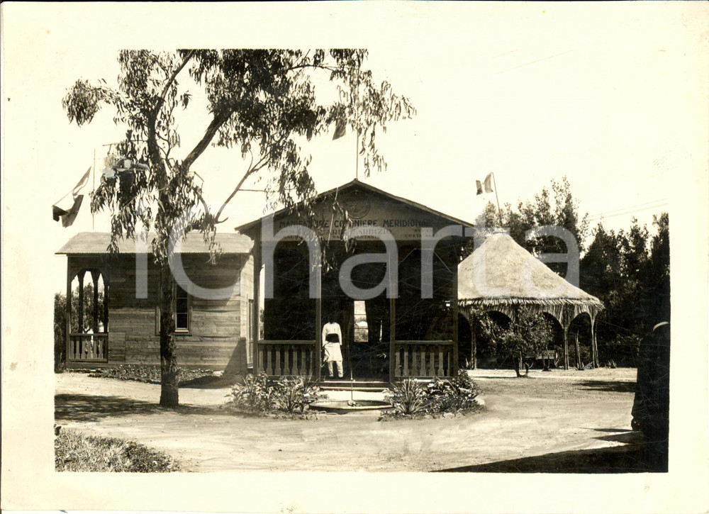 Fotografia d epoca originale 1925 ASMARA ERITREA Cotoniere Meridionali a Mostra Etnografica Fotografia 1