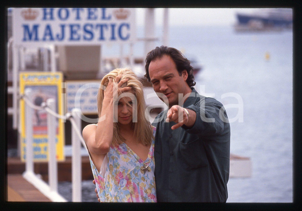 35mm vintage slide* 1994 FESTIVAL CANNES - Linda HAMILTON e Jim BELUSHI (23)