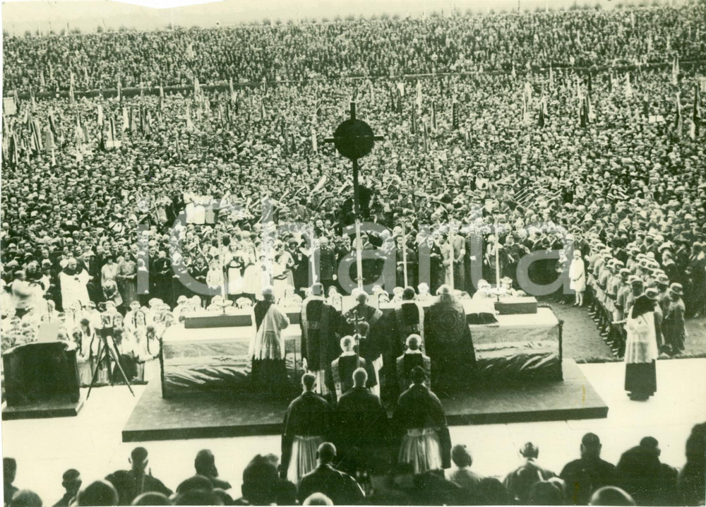 Fotografia d epoca originale 1931 NORIMBERGA DE Papa PIO XI Congresso dei Cattolici Fotografia 1
