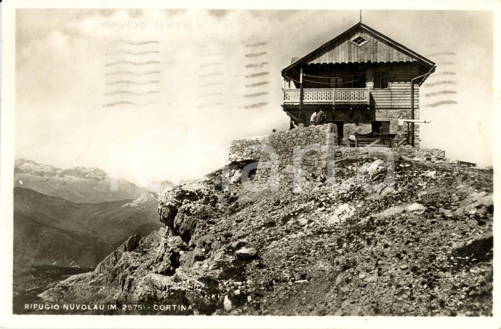 Cartolina originale da collezione 1942 CORTINA D AMPEZZO BL Veduta del rifugio NUVOLAU Cartolina postale FP VG 1