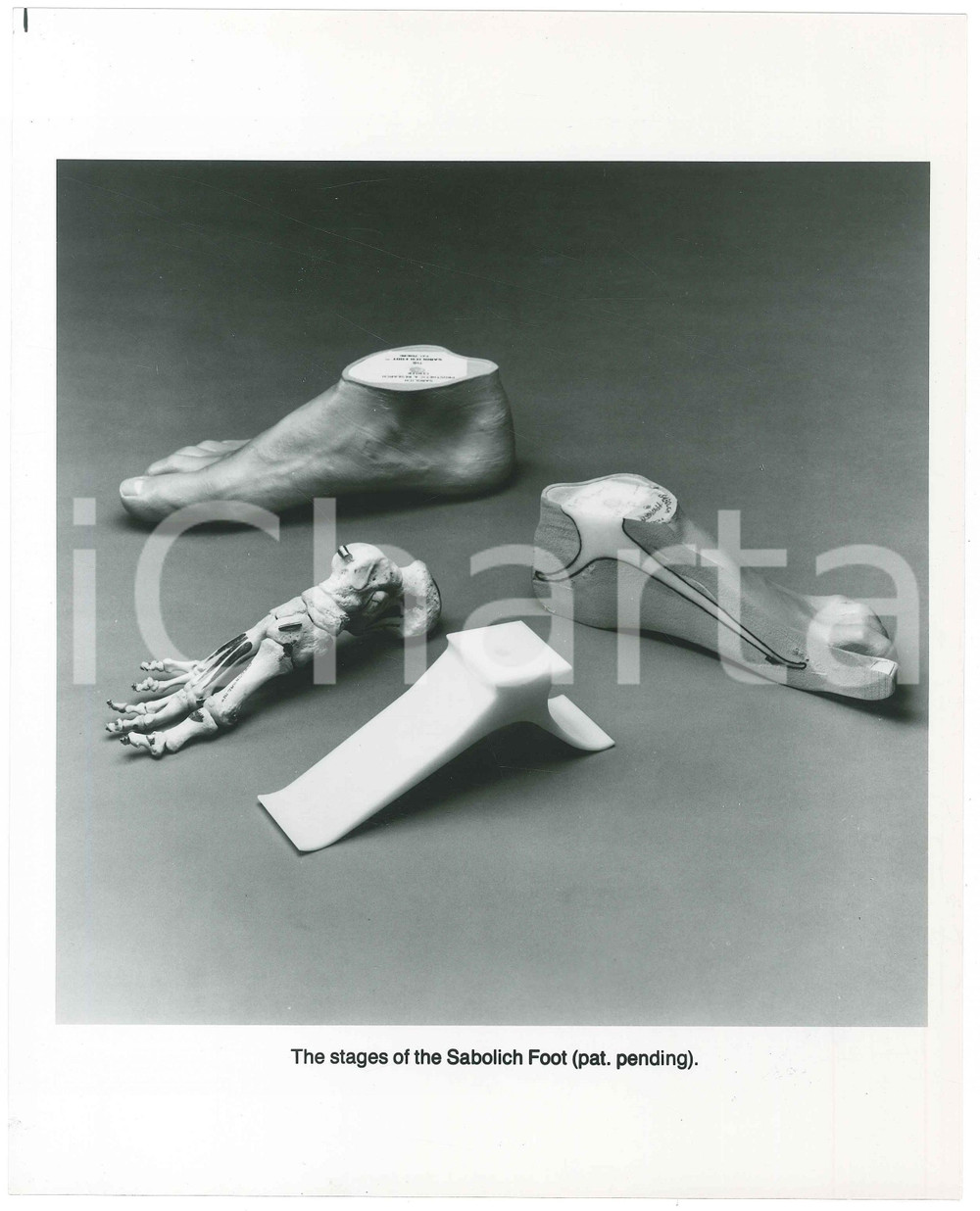 Fotografia d epoca originale 1985 ca OKLAHOMA CITY The Sabolich Foot  Prosthetics  Photo 20x25 cm 2 1