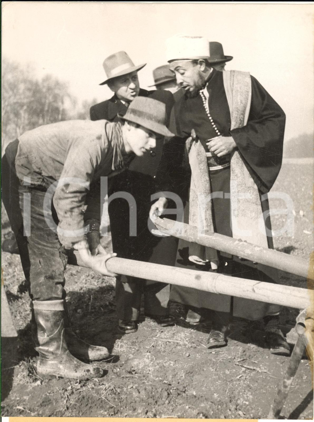 1953 GERMANY Prince Saif Islam al Hassan of Yemen visit earth-oil district