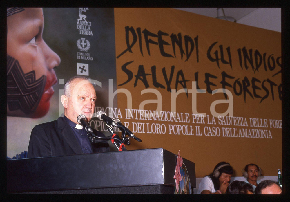 35mm vintage slide* 1989 MILANO - Monsignor Angelo SALA (2)