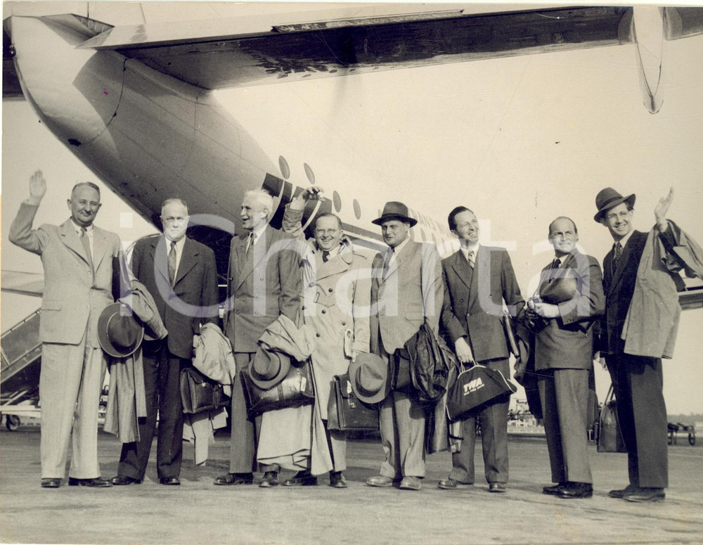 1954 FRANKFURT Partenza Botho BAUCH Heinz DAELMANN Helmut DOSCHER Otto HAXEL