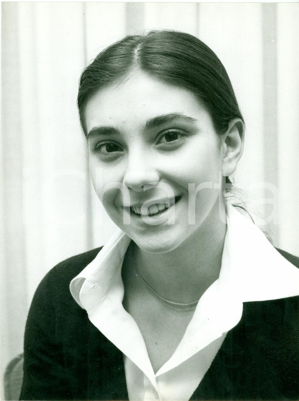 Fotografia d epoca originale 1980 ca TENNIS Ritratto della Campionessa Emanuela ZONI Fotografia 1