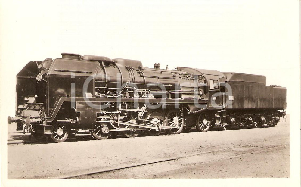 Cartolina originale da collezione 1950 FRANCE SociÃ©tÃ© chemins de fer franÃ§ais SNCF Tender 36 P 34 P Scheda tecnica 1