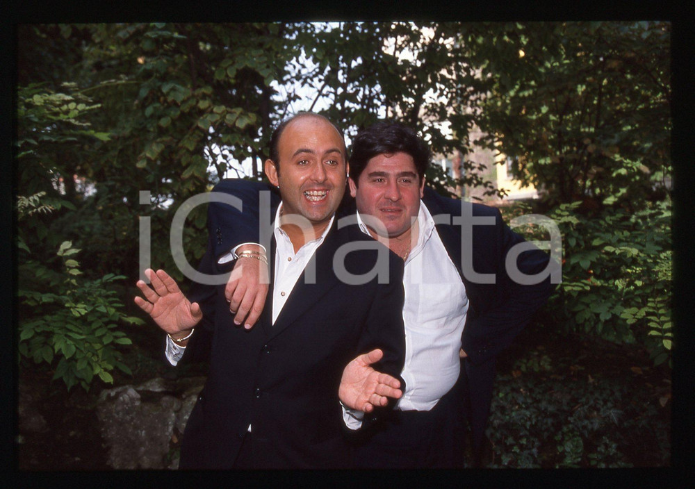35mm vintage slide* 1995ca COSTUME Rosario "Sasà" SALVAGGIO e Fabio POLIZZI (2)
