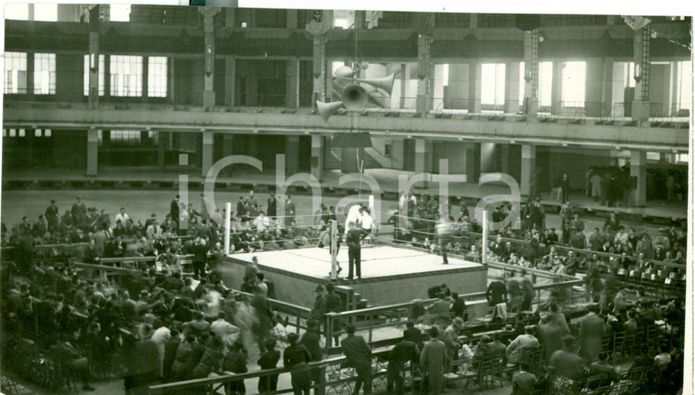 Fotografia d epoca originale 1934 MILANO Gare di boxe al Palazzo dello Sport per LITTORIALI Fotografia 1