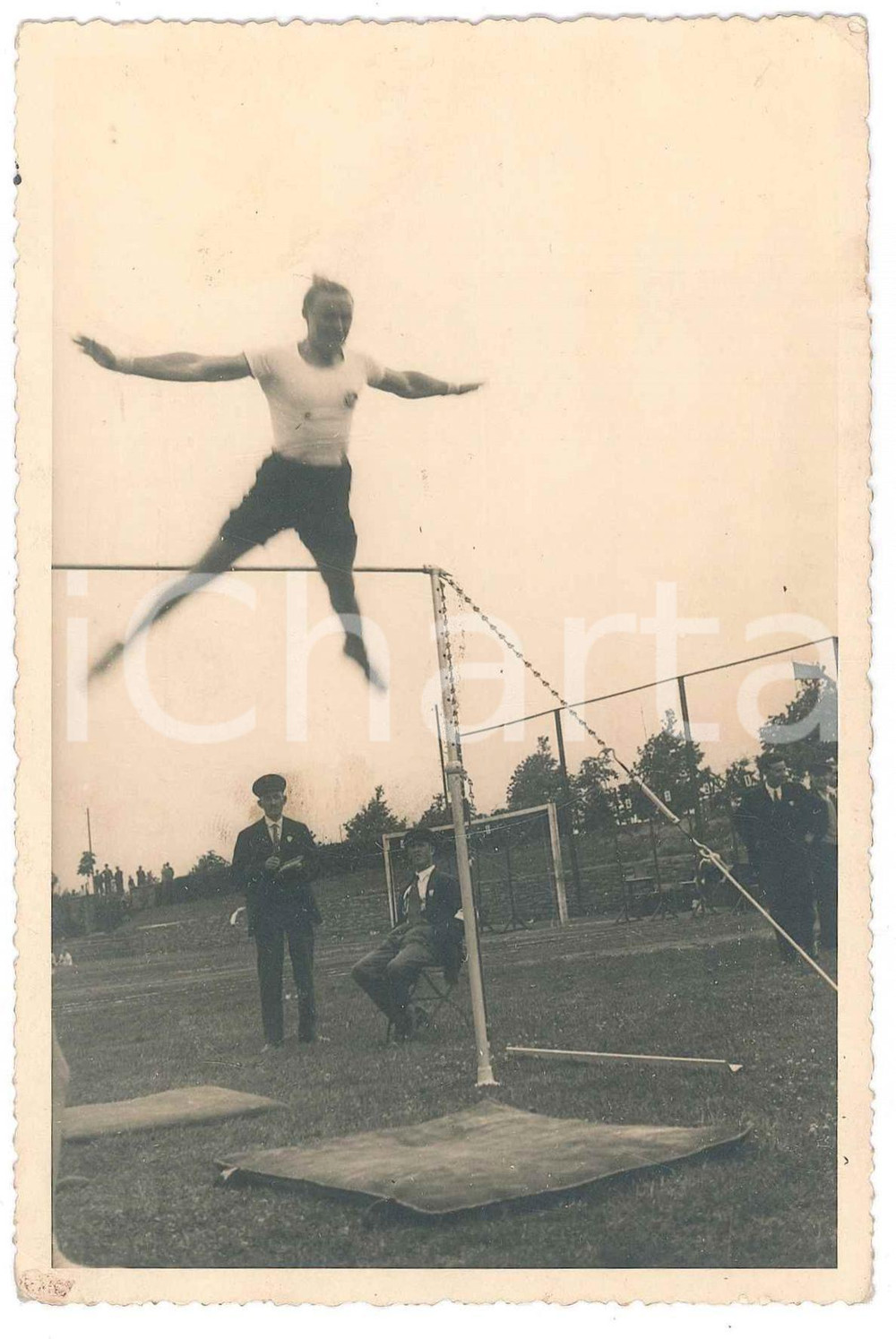 Fotografia d epoca originale 1932 SPORT GINNASTICA  DORTMUND  Deutsches Reichstreffen  Sbarra Foto 9x14 1