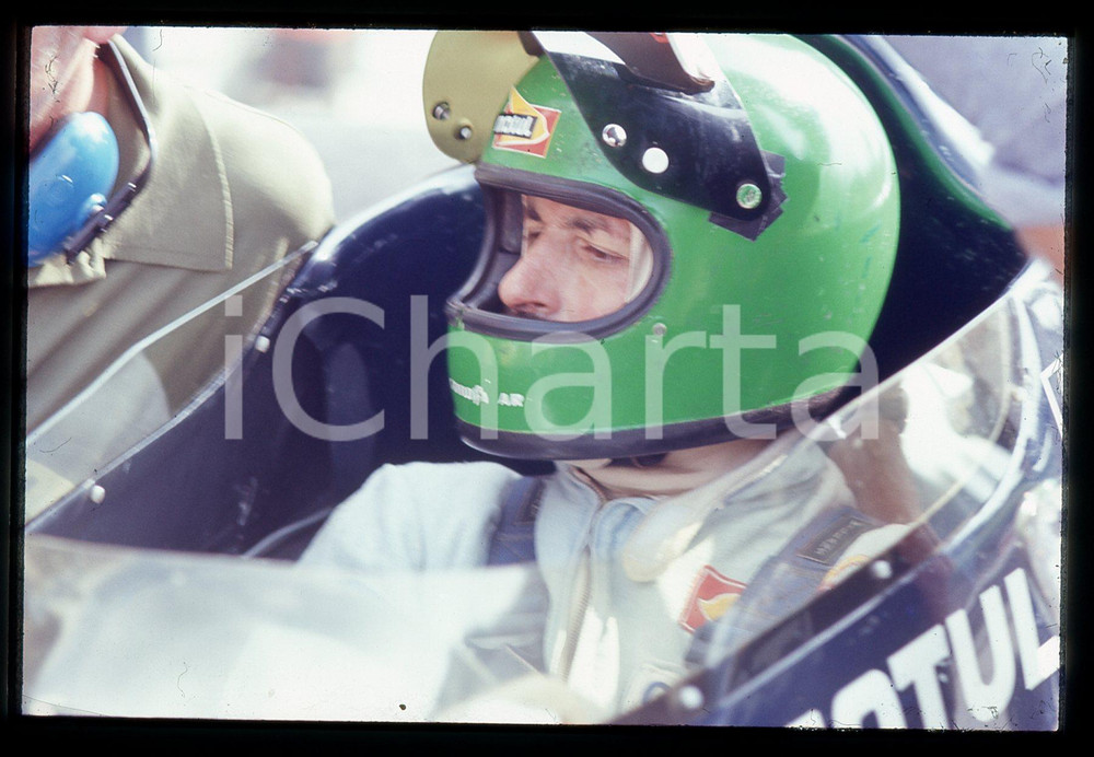 35mm vintage slide* 1972 MOTORI Henri PESCAROLO MARCH 721 Team Williams/Motul 