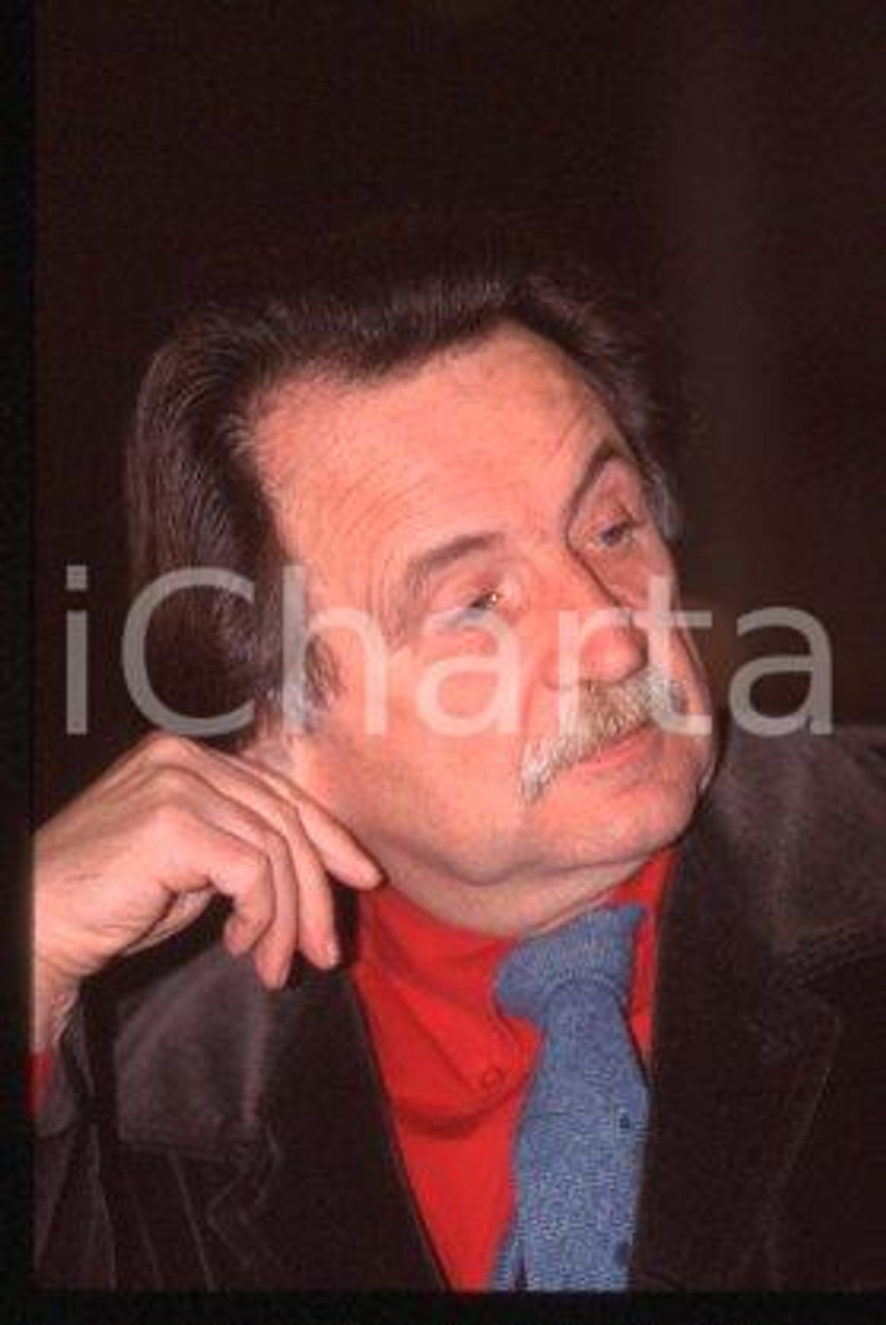 35mm vintage slide* 1999 ca FRANCE Portrait of writer journalist Régis DEBRAY 11
