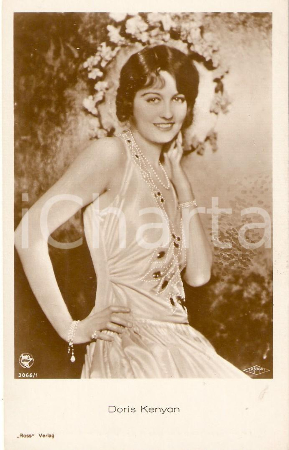 Cartolina originale da collezione 1930 ca CINEMA Actress Doris KENYON Portrait *Cartolina FP NV 1