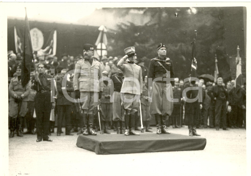 Fotografia d epoca originale 1933 MILANO Duca BERGAMO Attilio TERUZZI Rino PARENTI Fascio giovanile Foto 1
