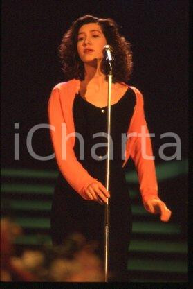 35mm vintage slide* 1988 SANREMO festival Singer-songwriter Andrea MIRO (6)