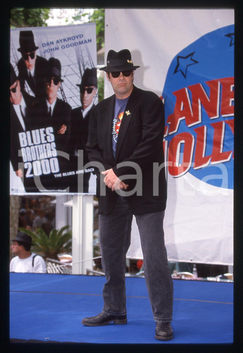35mm vintage slide* 1998 CANNES Dan AYKROYD presenta BLUES BROTHERS 2000 (4)