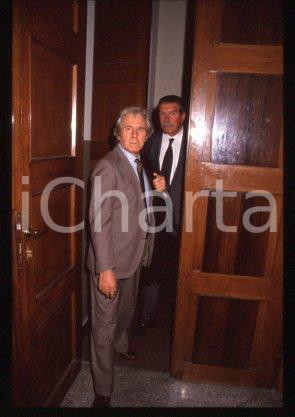 35mm vintage slide* 1990 ca ITALY Giuseppe FARINA & lawyer Vittorio D'AIELLO 34
