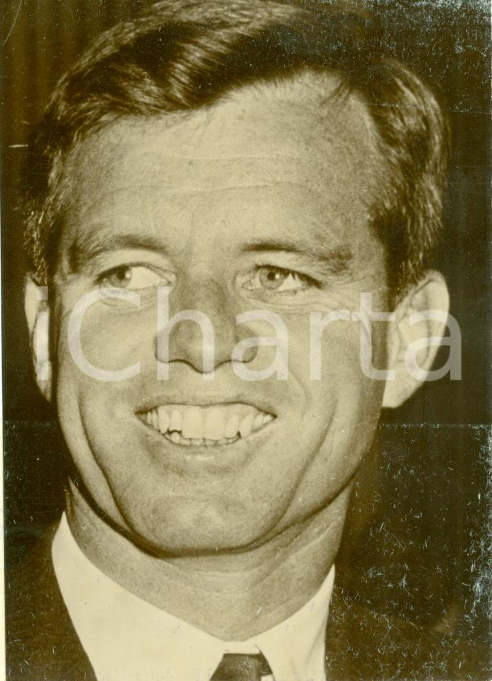 Fotografia d epoca originale 1967 NEW YORK USA Ritratto senatore Robert KENNEDY Fotografia 1