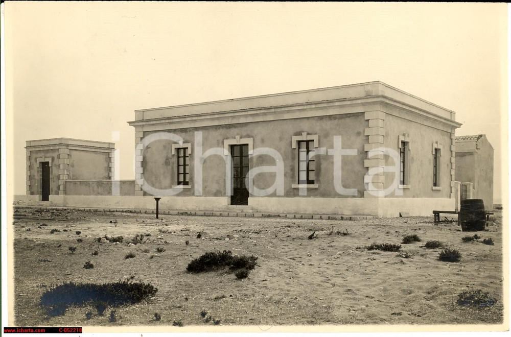 Fotografia d epoca originale 1930 Borgata MARZAMEMI SR Alloggio fanalista di FOSSA Fotografia 1