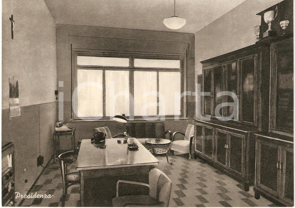 Cartolina originale da collezione 1950 ca ROMAGNANO SESIA (NO) Collegio Convitto CURIONI Presidenza FG NV 1