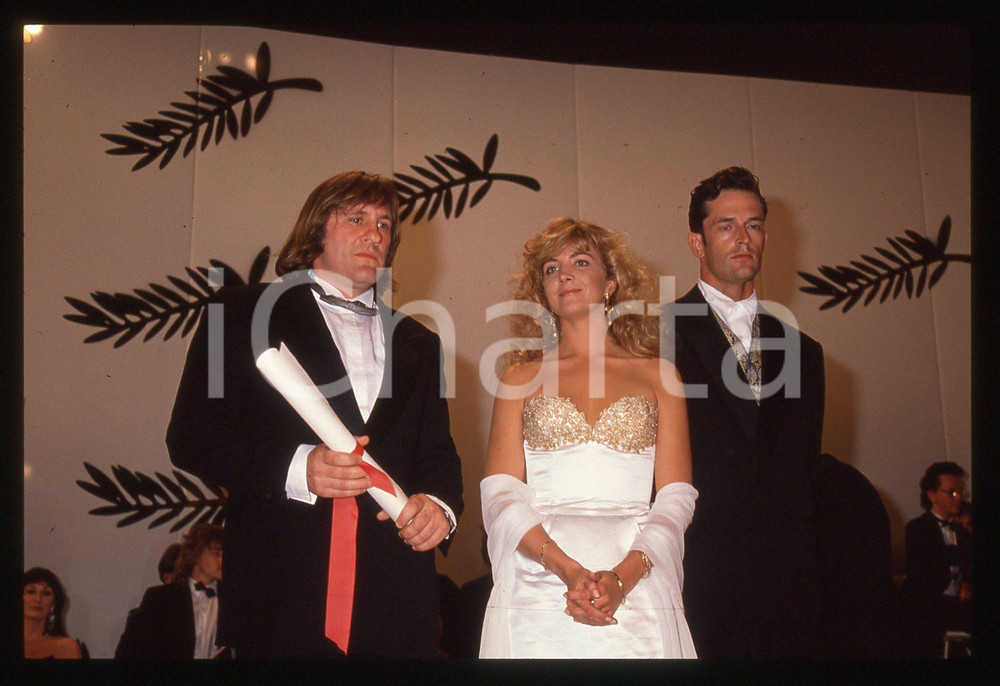 35mm vintage slide* 1990 CANNES Gérard DEPARDIEU Natasha RICHARDSON Festival (1)