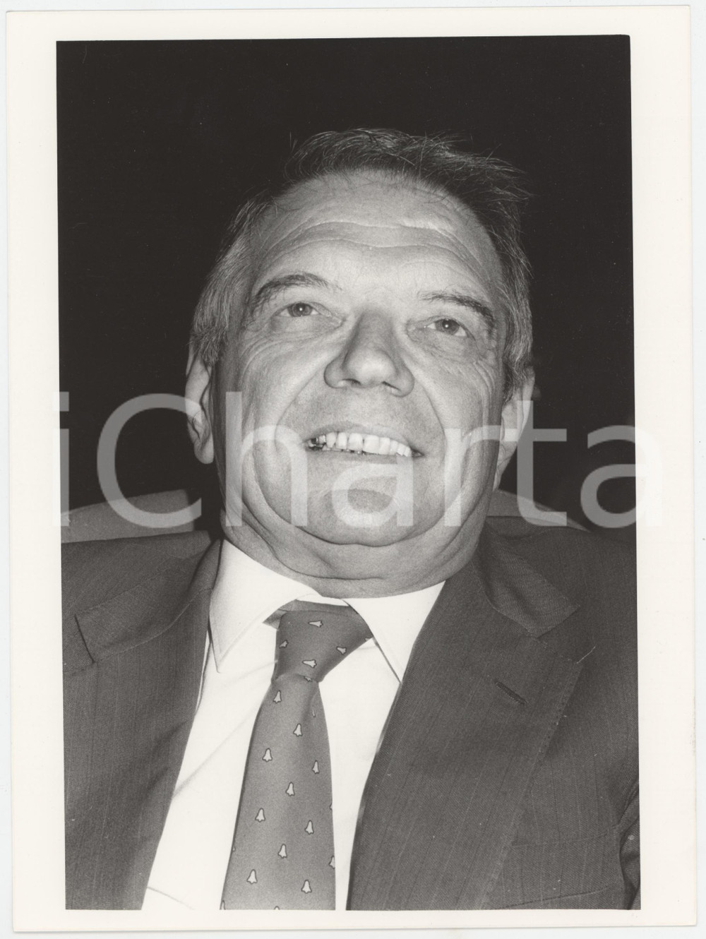 Fotografia d epoca originale 1985 ca DEMOCRAZIA CRISTIANA Costante DEGAN Ministro sanitÃ   Foto 18x24 cm 7 1