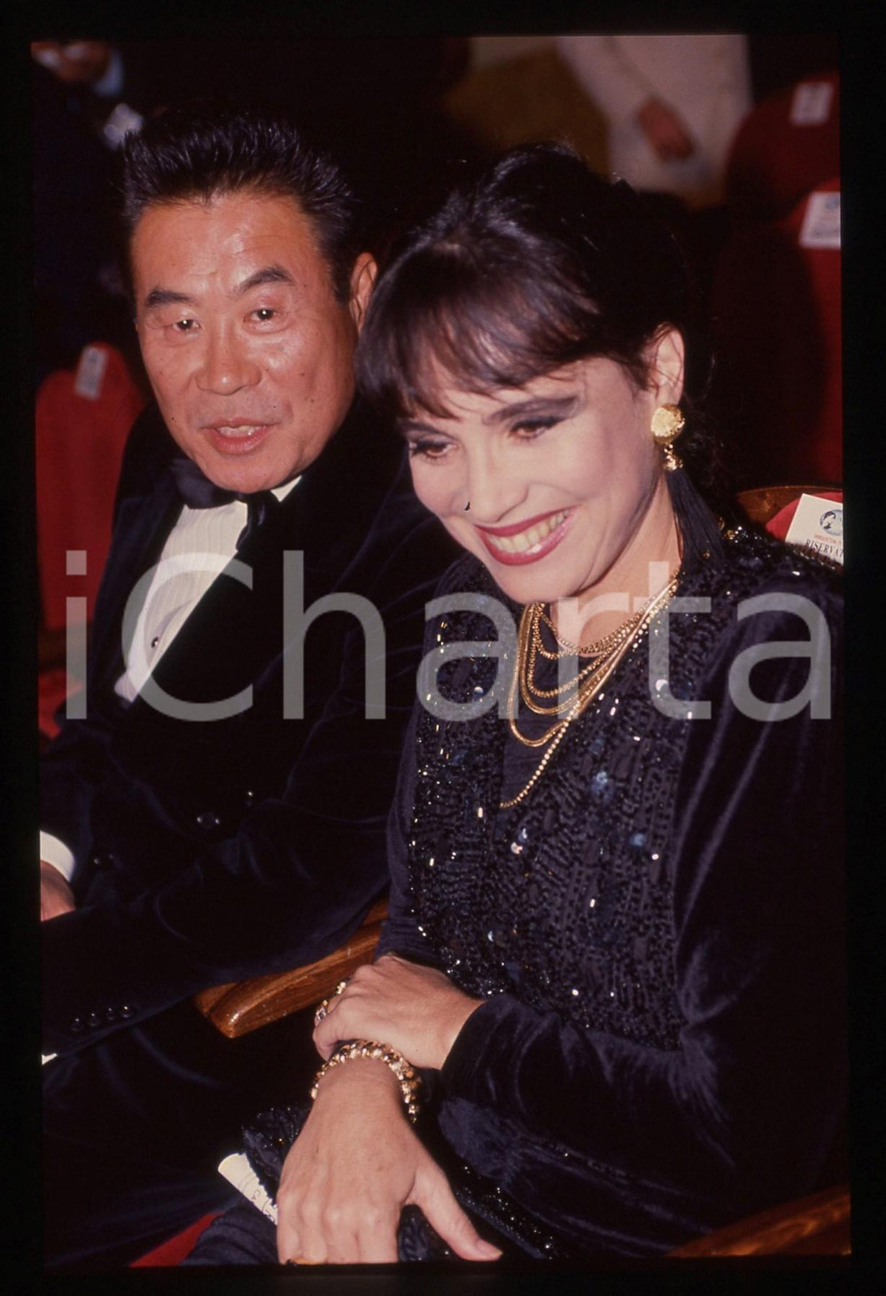 35mm vintage slide *1991 PERUGIA - Sab SHIMONO Regina DUARTE a UMBRIAFICTION TV