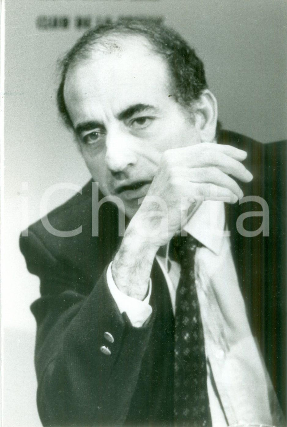 Fotografia d epoca originale 1989 PARIS Giornalista JeanPierre ELKABBACH probabile direttore di FR3 Foto 1
