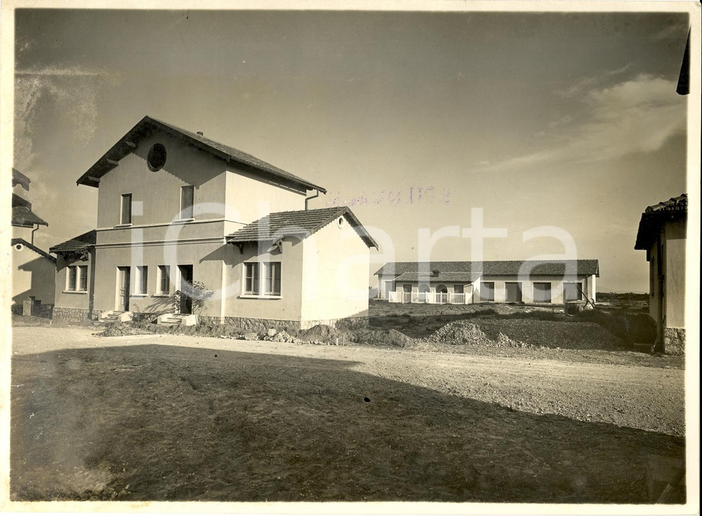 Fotografia d'epoca originale 1934 CASTEL VOLTURNO (CE) Il nuovo villaggio agricolo 1