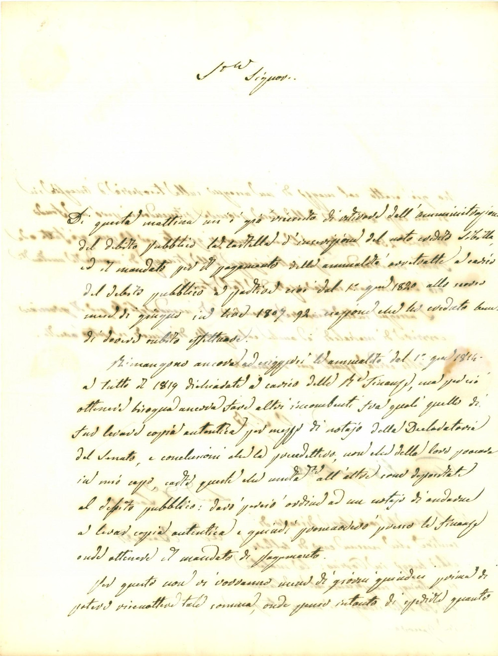 Documento originale, autentico 1835 TORINO Avvocato BERARDI su strage di colera a CUNEO Lettera 1