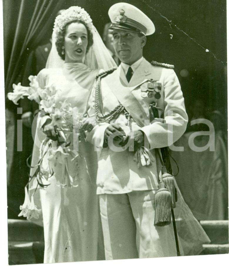 Fotografia d epoca originale 1939 ROMA Nozze Duca Marcello DIAZ Flaminia MACCHI DI CELLERE Fotografia 1