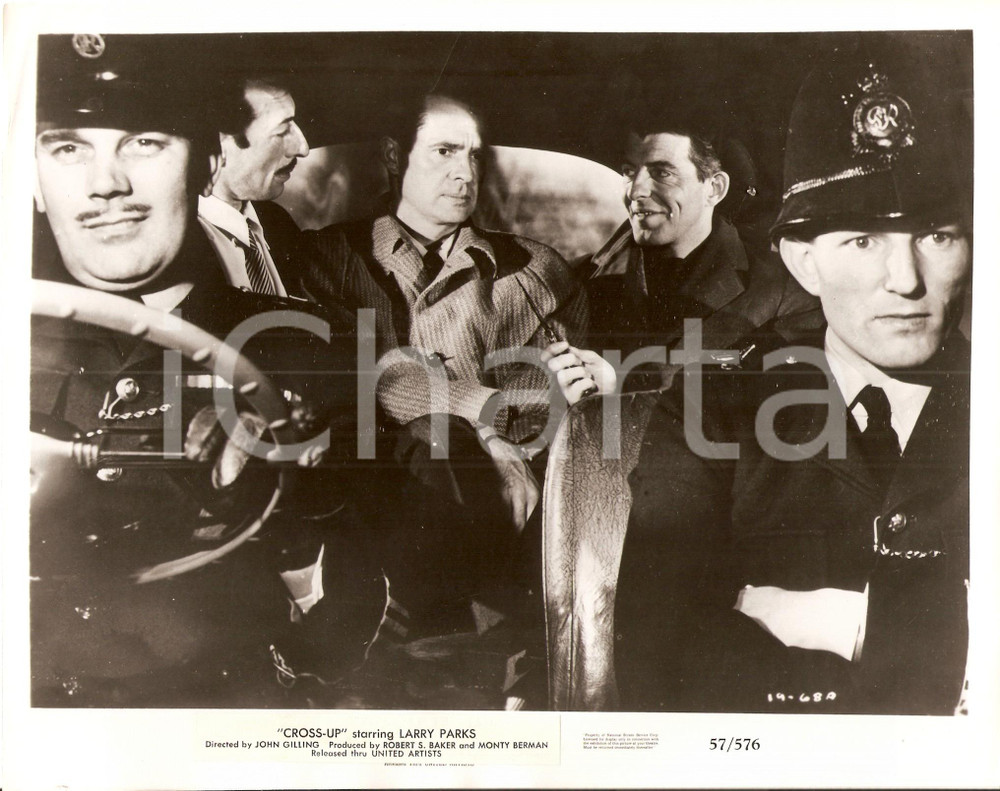Fotografia d epoca originale 1955 CROSSUP Larry PARKS kidnapped by fake policeman Fotografia di scena 1