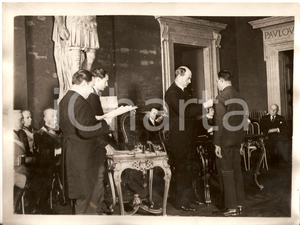 Fotografia d epoca originale 1931 ROMA Franc. LUDOVISI BONCOMPAGNI Premio Luca SERI 1
