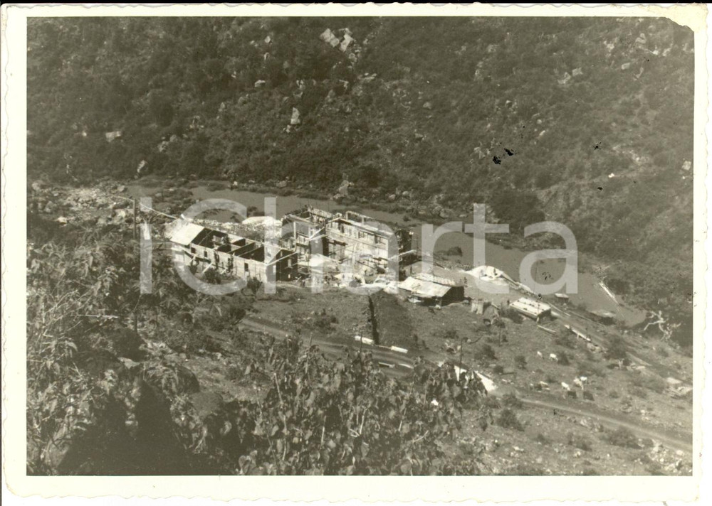 Fotografia d epoca originale 1939 ETIOPIA Costruzione centrale idroelettrica su fiume ACACHI Fotografia 1